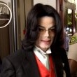 Michael Jackson arrives at the Santa Barbara County courthouse.