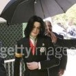 Michael Jackson arrives at the Santa Barbara County courthouse.