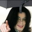 Michael Jackson arrives at the Santa Barbara County courthouse.