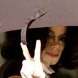 Michael Jackson arrives at the Santa Barbara County courthouse.