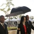 Michael Jackson arrives at the Santa Barbara County courthouse.
