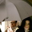Michael Jackson arrives at the Santa Barbara County courthouse.