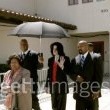 Michael Jackson arrives at the Santa Barbara County courthouse.