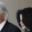 Michael Jackson arrives at the Santa Barbara County courthouse.