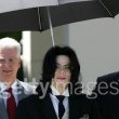 Michael Jackson arrives at the Santa Barbara County courthouse.