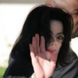 Michael Jackson arrives at the Santa Barbara County courthouse.
