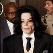 Michael Jackson arrives at the Santa Barbara County courthouse.