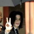 Michael Jackson arrives at the Santa Barbara County courthouse.