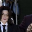 Michael Jackson arrives at the Santa Barbara County courthouse.