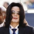 Michael Jackson arrives at the Santa Barbara County courthouse.