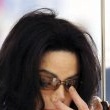 Michael Jackson arrives at the Santa Barbara County courthouse.