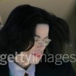 Michael Jackson arrives at the Santa Barbara County courthouse.