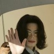 Michael Jackson arrives at the Santa Barbara County courthouse.