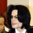 Michael Jackson arrives at the Santa Barbara County courthouse.