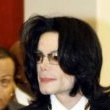 Michael Jackson arrives at the Santa Barbara County courthouse.