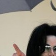 Michael Jackson arrives at the Santa Barbara County courthouse.