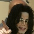 Michael Jackson arrives at the Santa Barbara County courthouse.
