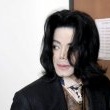 Michael Jackson arrives at the Santa Barbara County courthouse.