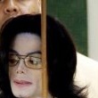 Michael Jackson arrives at the Santa Barbara County courthouse.