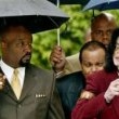 Michael Jackson arrives at the Santa Barbara County courthouse.