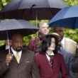 Michael Jackson arrives at the Santa Barbara County courthouse.