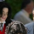 Michael Jackson arrives at the Santa Barbara County courthouse.