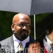 Michael Jackson arrives at the Santa Barbara County courthouse.