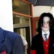 Michael Jackson arrives at the Santa Barbara County courthouse.