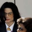 Michael Jackson arrives at the Santa Barbara County courthouse.