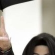 Michael Jackson arrives at the Santa Barbara County courthouse.