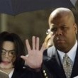 Michael Jackson arrives at the Santa Barbara County courthouse.