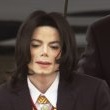 Michael Jackson arrives at the Santa Barbara County courthouse.