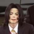 Michael Jackson arrives at the Santa Barbara County courthouse.