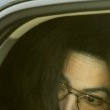Michael Jackson arrives at the Santa Barbara County courthouse.