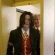 Michael Jackson arrives at the Santa Barbara County courthouse.