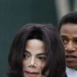 Michael Jackson arrives at the Santa Barbara County courthouse.