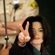 Michael Jackson arrives at the Santa Barbara County courthouse.