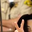 Michael Jackson arrives at the Santa Barbara County courthouse.