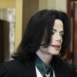 Michael Jackson arrives at the Santa Barbara County courthouse.