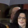 Michael Jackson arrives at the Santa Barbara County courthouse.