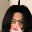 Michael Jackson arrives at the Santa Barbara County courthouse.