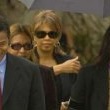 Michael Jackson arrives at the Santa Barbara County courthouse.