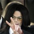Michael Jackson arrives at the Santa Barbara County courthouse.