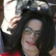 Michael Jackson arrives at the Santa Barbara County courthouse.