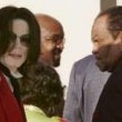 Michael Jackson arrives at the Santa Barbara County courthouse.
