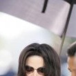 Michael Jackson arrives at the Santa Barbara County courthouse.