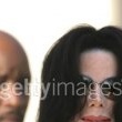 Michael Jackson arrives at the Santa Barbara County courthouse.