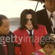 Michael Jackson arrives at the Santa Barbara County courthouse.
