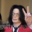 Michael Jackson arrives at the Santa Barbara County courthouse.