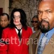 Michael Jackson arrives at the Santa Barbara County courthouse.